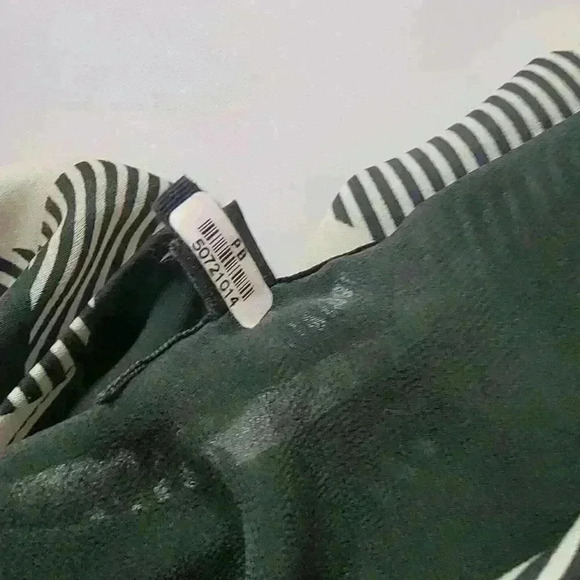 Rag & Bone Women's Forest Green and Ivory Harper Magnified Houndstooth Top XS - Picture 9 of 13